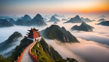 Minimalist illustration featuring Jiangxi Ai generative 