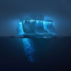 An icy underwater spectacle