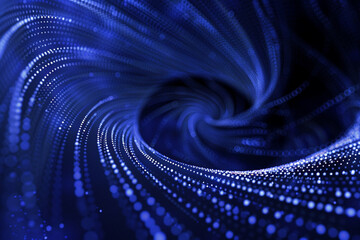 Fototapeta premium Dark indigo background with blue dots, ideal for environmental themes.