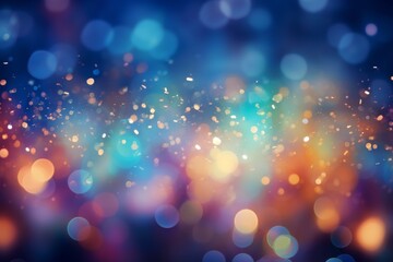 Bokeh light abstract background. Varicolored patches of light background 