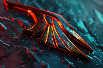 Close up of scissors on a table, suitable for various office or craft related projects