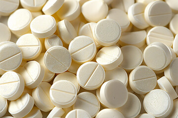 White generic medical pills