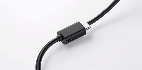 A USB Cable with a Black Adapter