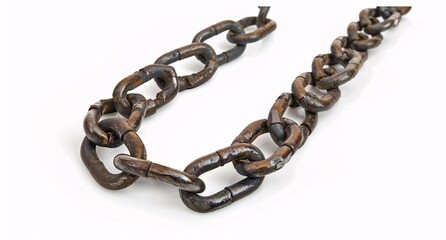Obraz premium Rusty Chain with Keylock
