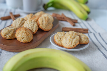 A group of madeleine butter cookie 