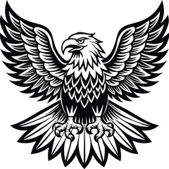 American eagle Eagle Vector illustration