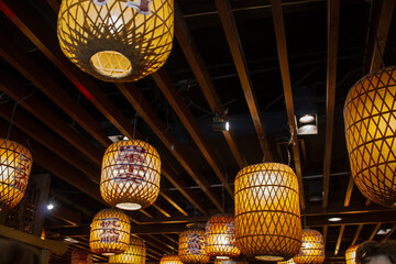 Lanterns in a restaurant in China © Christian