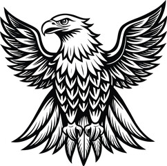 American eagle Eagle Vector illustration