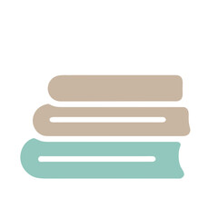 Fototapeta premium vector illustration of a stack of towels, colored in shades of teal and brown