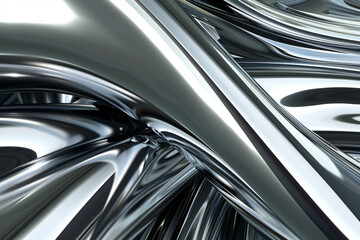 Modernity flows through chrome and steel in this dynamic lines futuristic background.