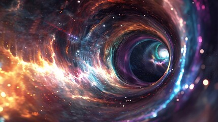 Astronomical Vortex: The Cosmic Infinity of Space