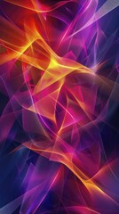 Fototapeta premium Modern neon-lit futuristic background, abstract patterns, vibrant colors, high contrast