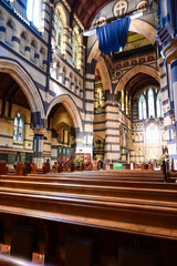 Obraz premium Melbourne VIC, Australia - MAY 29, 2023: St Paul's Cathedral in Melbourne VIC, Australia .