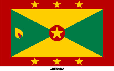 Fototapeta premium Flag of GRENADA, GRENADA national flag
