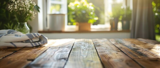 Cleaning table surface with cloth and spray concept close up theme tidy home vibrant Overlay rustic dining room