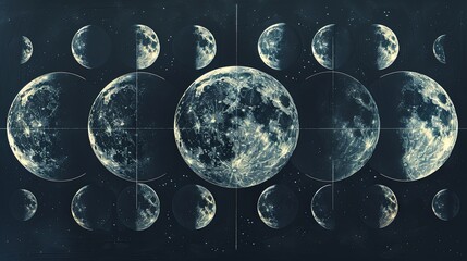 Moon on dark background, Moon wallpaper