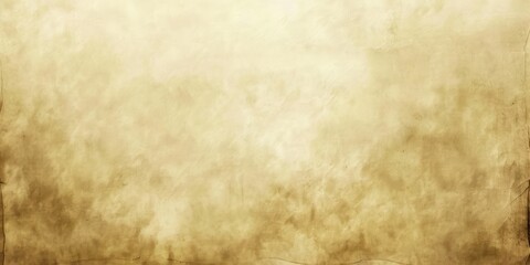 Obraz premium Old parchment as a background. Most of it just a smooth and pale yellow, with a vignette getting slightly darker 
