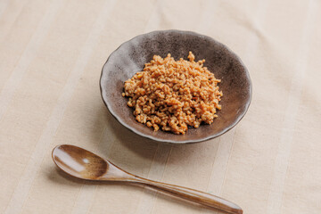 挽肉の甘辛炒め