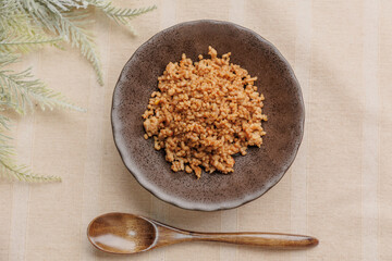 挽肉の甘辛炒め