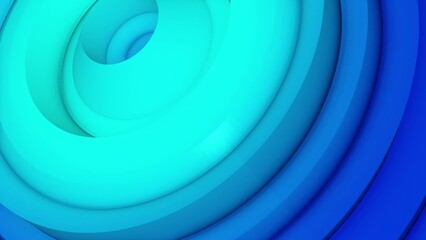 3d render background of blue abstract moving sphere.