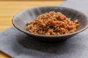 挽肉の甘辛炒め