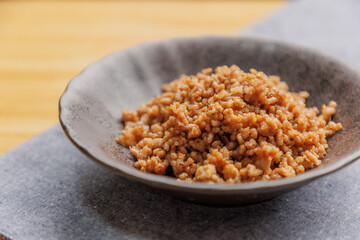 挽肉の甘辛炒め