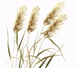 Fototapeta premium Golden Reeds in Vase