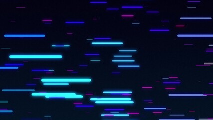 Horizontal neon lines background. pink and blue lines. Retro wave 80s aesthetic