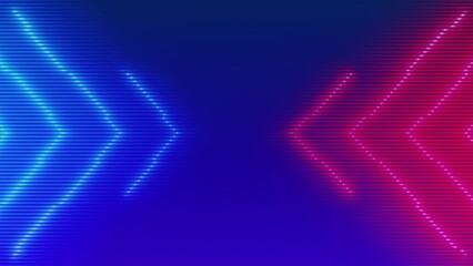 Neon Glowing lines VHS 80s style background