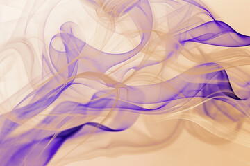 Subtle concert backdrop with tan smoke and vibrant electric purple swirls.