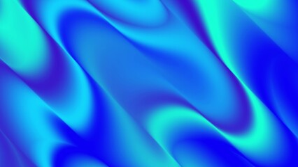 Wavy Vibrant Blue Abstract Background