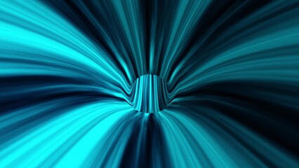Blue tunnel loop abstract background