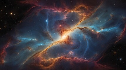 Fototapeta premium nebula and cosmic at space 