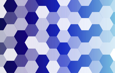 Polygon background.Hexagon navy blue abstract background.Geometry graphic vector wallpaper.