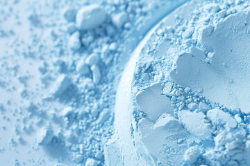 Soft powder blue round texture perfect for nurturing baby product ads.