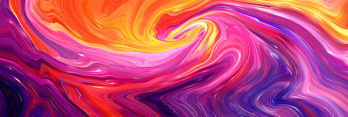 Seamless vibrant swirls of pink