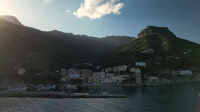 Aerial view of Cetara.
Amalfi Coast , Salerno , Campania.