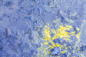 Pattern of chemical liquids. Background of strange colored liquids