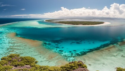 Obraz premium Australia's Great Barrier Reef not only stands as the world's largest reef but also ranks among its most beautiful.