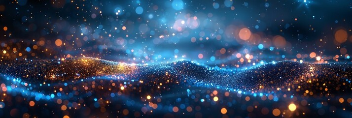 Vibrant Blue Background for Christmas and Holiday Designs Generative AI