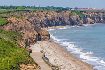 The Glass Beach in Seaham, England, UK