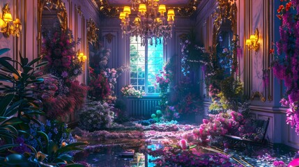 A room filled with lots of flowers and plants