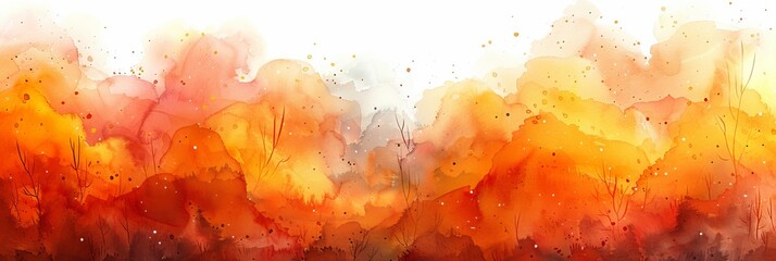 Vibrant Watercolor Background for Design Generative AI