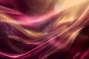 Obraz premium Chic abstract blur in burgundy and gold with subtle glitter effects, perfect for upscale design projects.