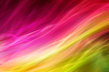 Obraz premium Bold and lively designs with vibrant magenta and chartreuse in an abstract blur.
