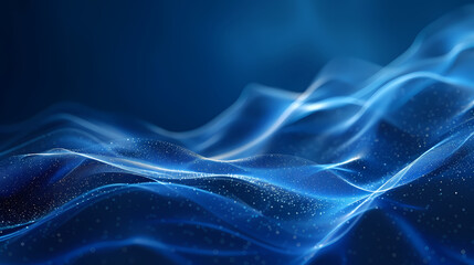 Naklejka premium abstract blue background with lines. illustration technology