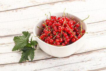 Sweet ripe red currant berries