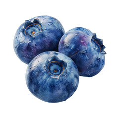 Obraz premium blueberry isolated on transparent png 