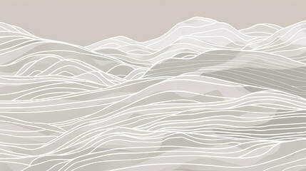 Obraz premium Mountain layout design in oriental style.Japanese background with line wave pattern vector. Abstract template with geometric pattern.