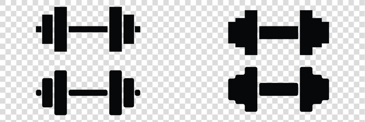 Editable dumbbell vector icon. Part of a big icon set family. Perfect for web and app interfaces, presentations, infographics, Dumbbell icon set.